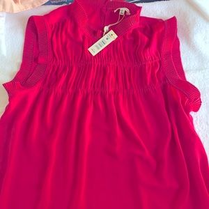 NWT MaxStudio Sleeveless Azalea Dressy blouse